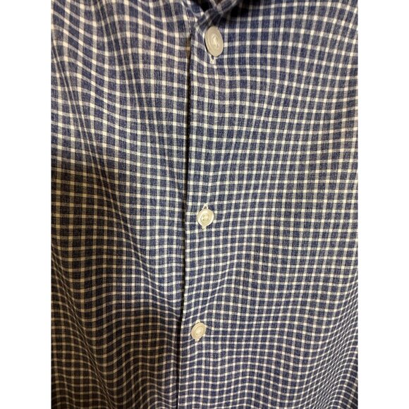 Ministry Of Supply Mens Blue Gingham Button-Down Shirt M Slim Fit Workwear - Picture 3 of 6
